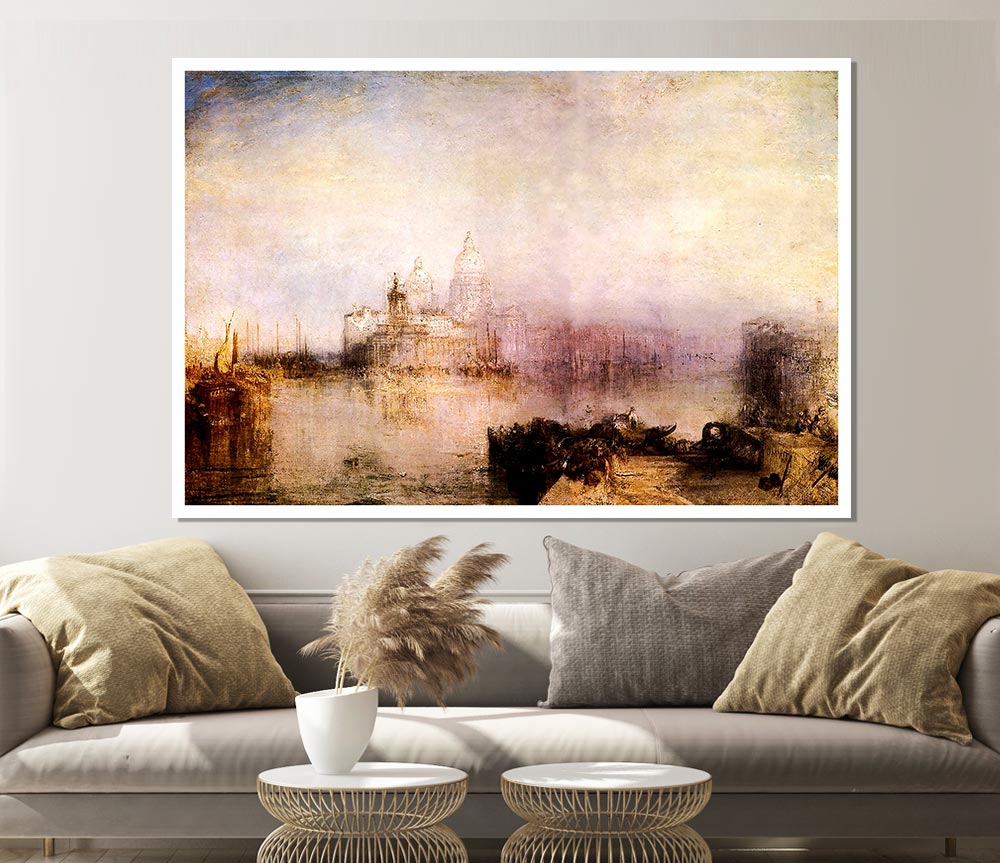 Joseph Mallord Turner Dogana And Santa Maria In Venice Print Poster Wall Art