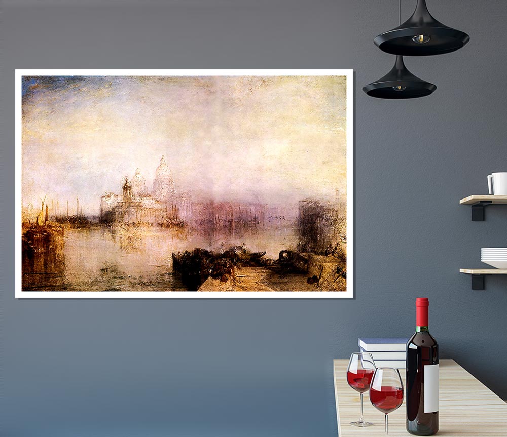 Joseph Mallord Turner Dogana And Santa Maria In Venice Print Poster Wall Art