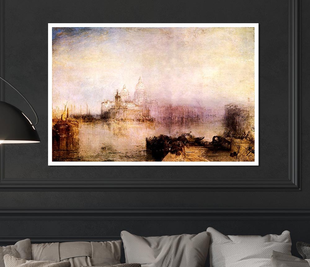 Joseph Mallord Turner Dogana And Santa Maria In Venice Print Poster Wall Art