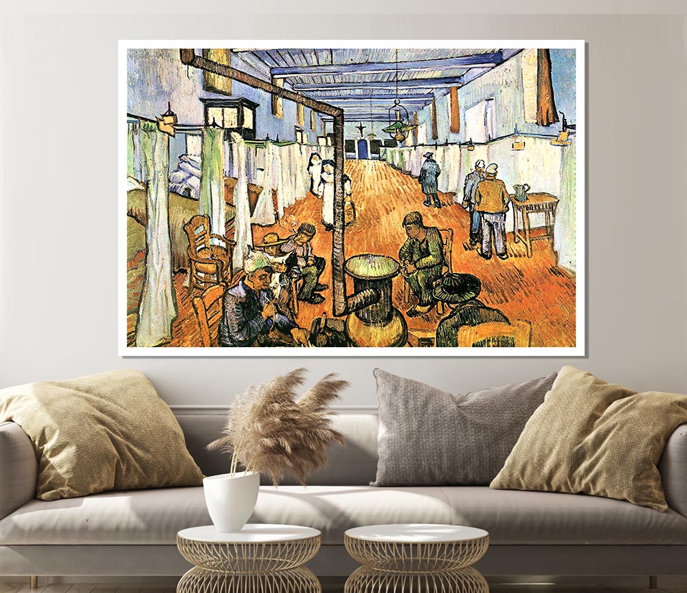 Van Gogh Dormitory In The Hospital In Arles Print Poster Wall Art