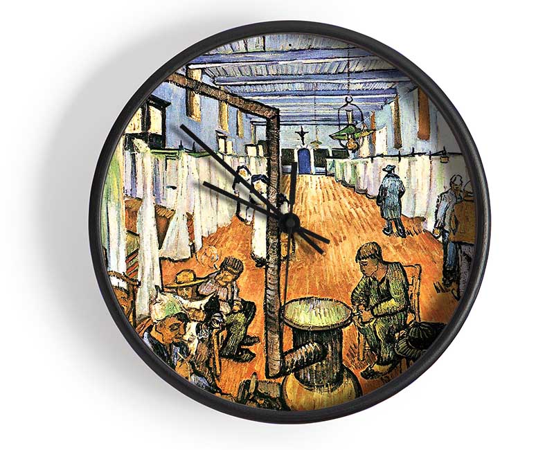 Van Gogh Dormitory In The Hospital In Arles Clock - Wallart-Direct UK