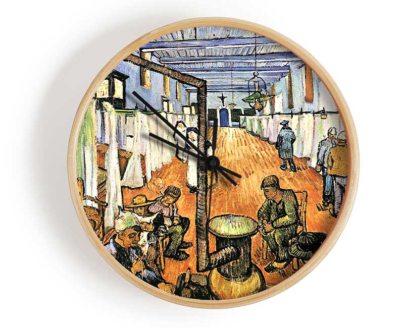 Van Gogh Dormitory In The Hospital In Arles Clock - Wallart-Direct UK