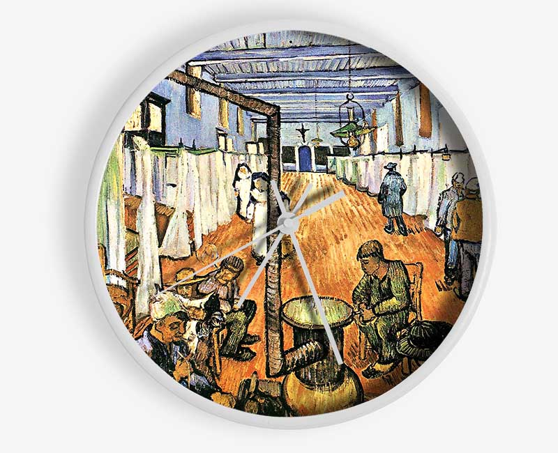 Van Gogh Dormitory In The Hospital In Arles Clock - Wallart-Direct UK