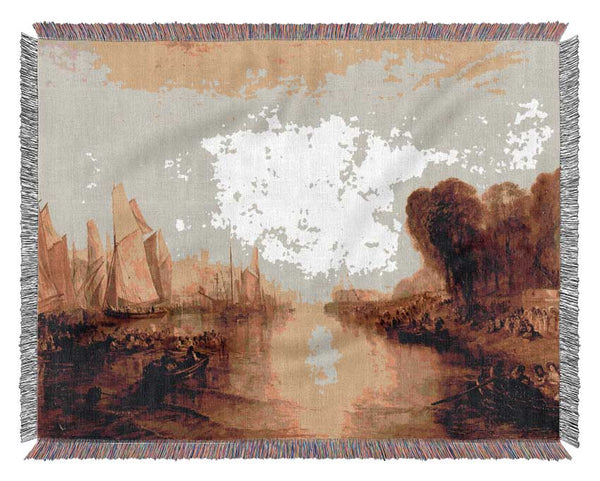 Joseph Mallord Turner East Cowes Castle Woven Blanket