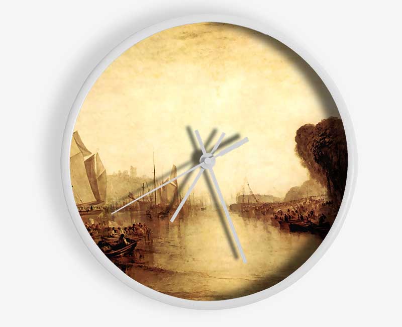 Joseph Mallord Turner East Cowes Castle Clock - Wallart-Direct UK