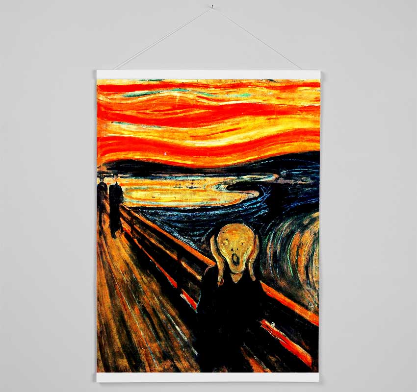 Edvard Munch The Scream Hanging Poster - Wallart-Direct UK