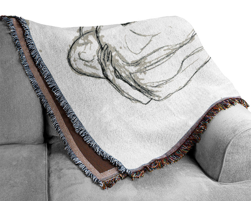 Klimt Embrace 2 Woven Blanket