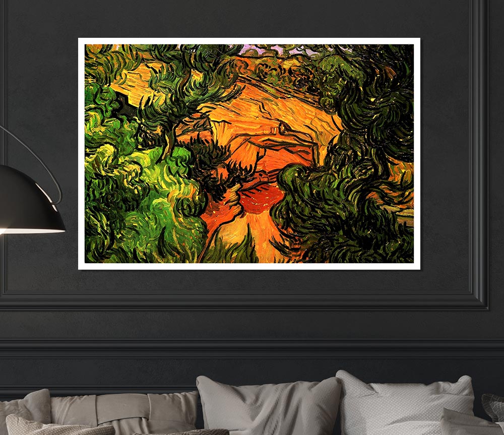 Van Gogh Entrance To A Quarry Print Poster Wall Art