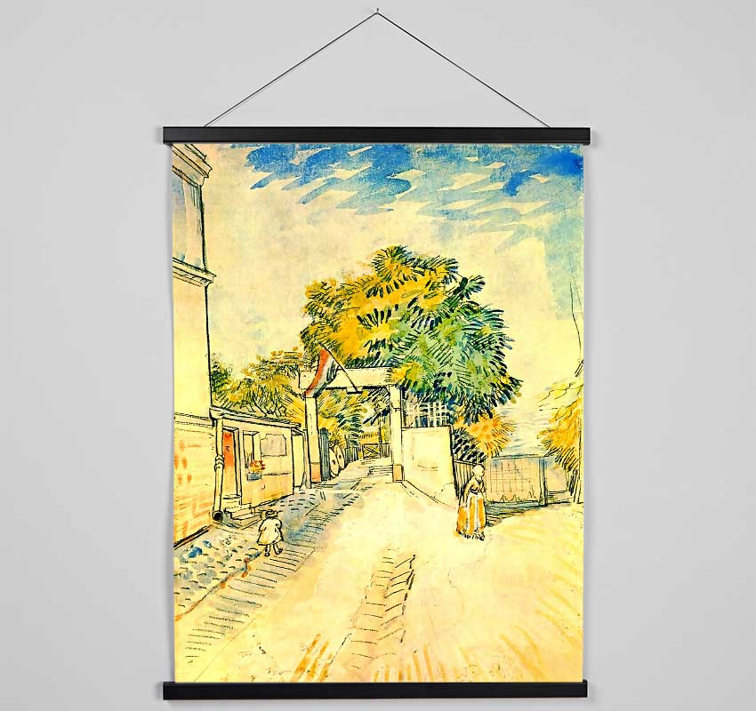 Van Gogh Entrance To The Moulin De La Galette Hanging Poster - Wallart-Direct UK