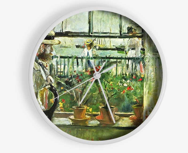 Morisot Paints Manet On The Isle Of Wight Clock - Wallart-Direct UK