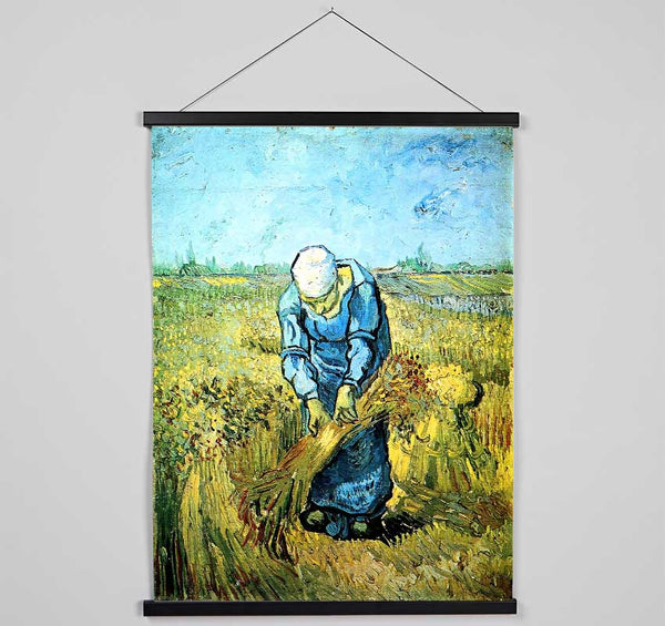 Van Gogh Farm Worker Hanging Poster - Wallart-Direct UK