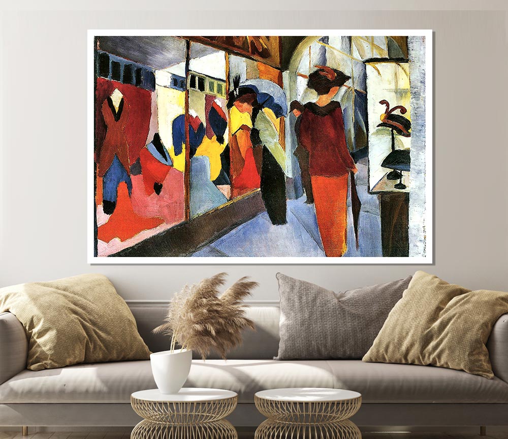 August Macke Fashion Store Print Poster Wall Art