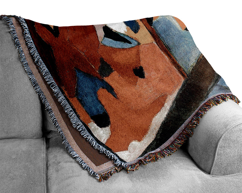 August Macke Fashion Store Woven Blanket