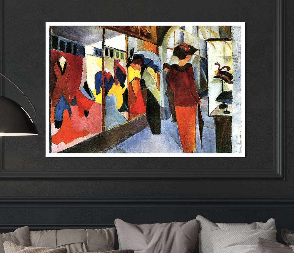 August Macke Fashion Store Print Poster Wall Art