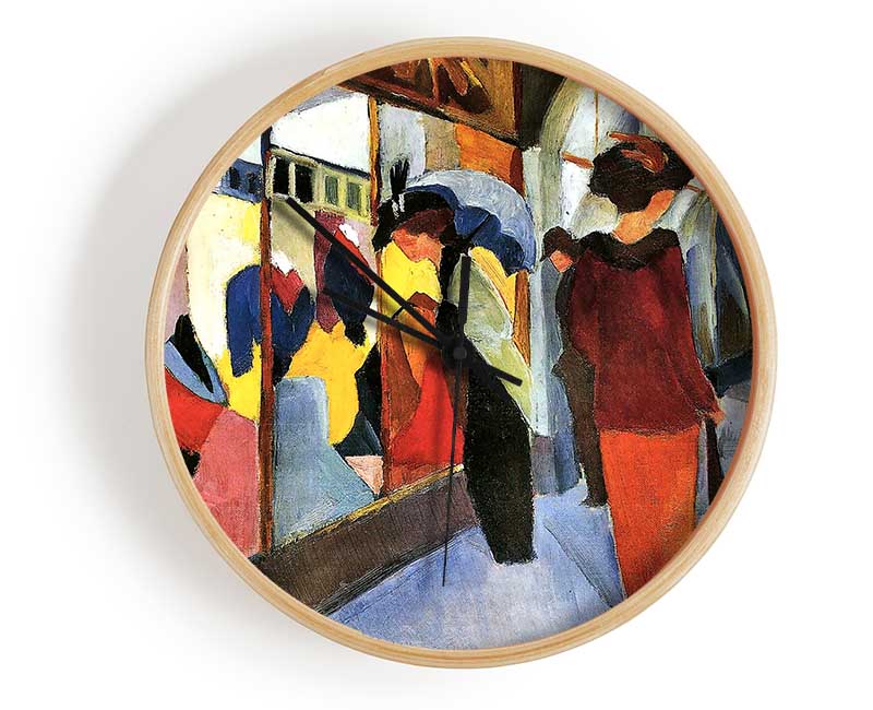 August Macke Fashion Store Clock - Wallart-Direct UK