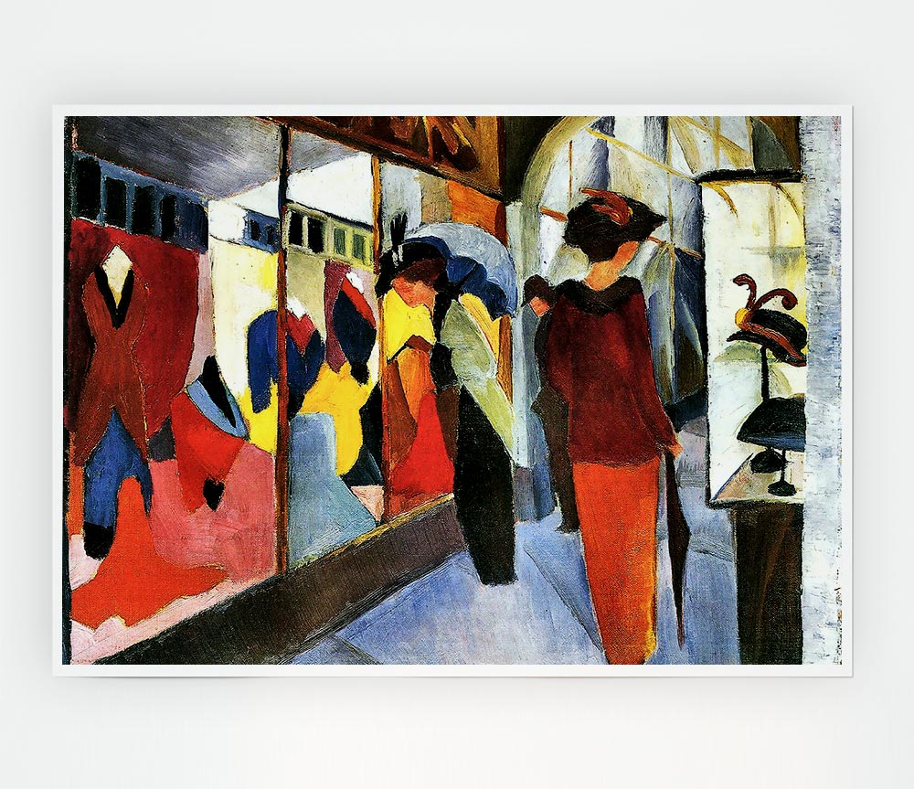 August Macke Fashion Store Print Poster Wall Art