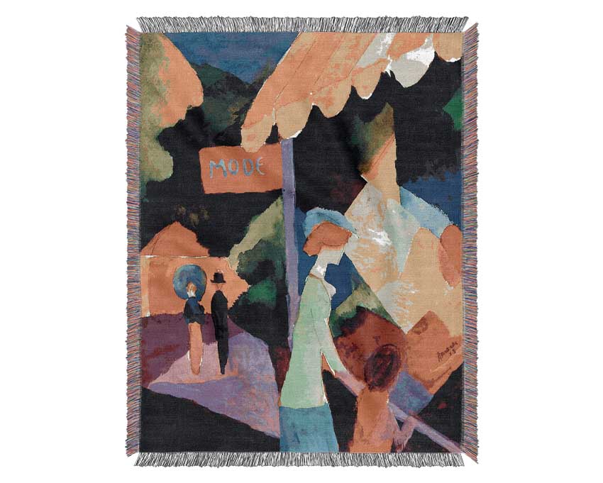 August Macke Fashion Window Woven Blanket