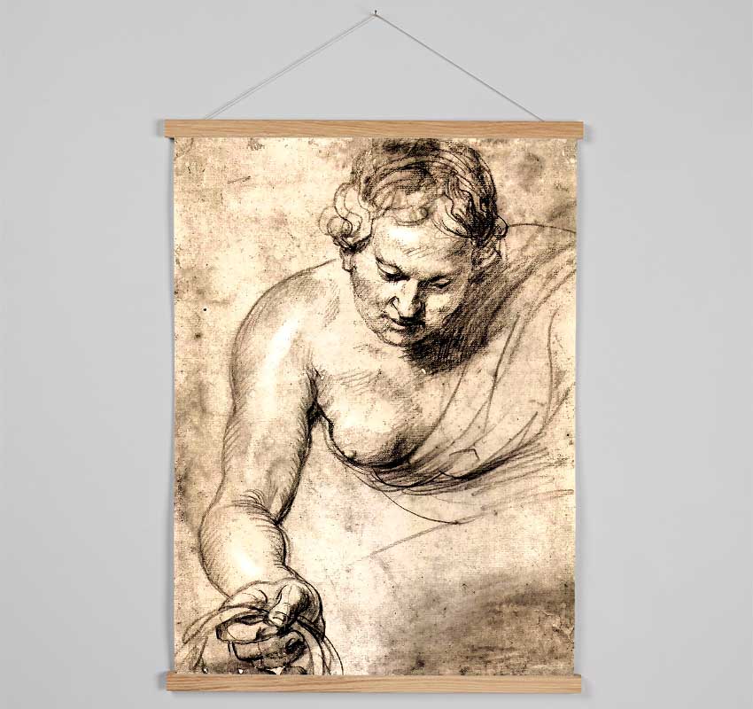 Rubens Female Figure Hanging Poster - Wallart-Direct UK