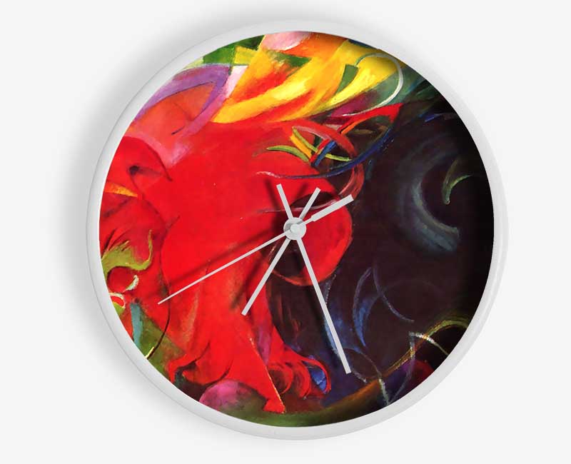 Franz Marc Fighting Forms Clock - Wallart-Direct UK