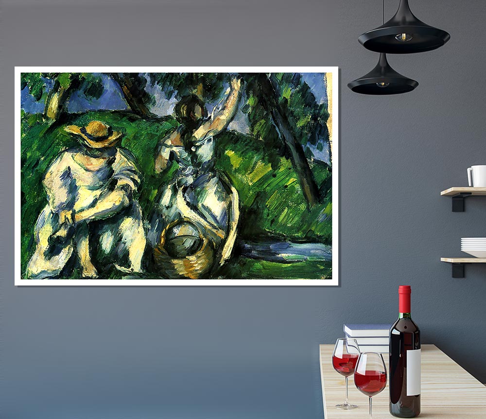 Cezanne Figures Print Poster Wall Art