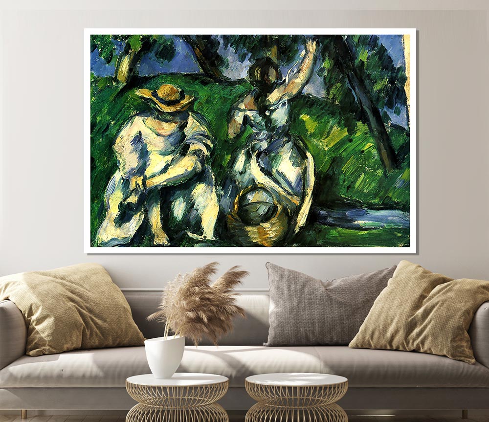 Cezanne Figures Print Poster Wall Art