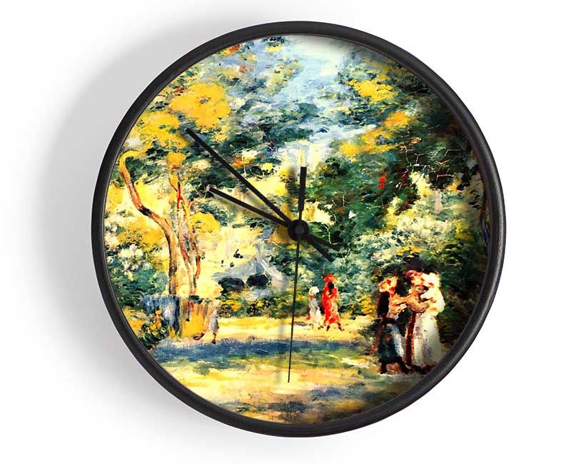 Van Gogh Figures In The Garden Clock - Wallart-Direct UK