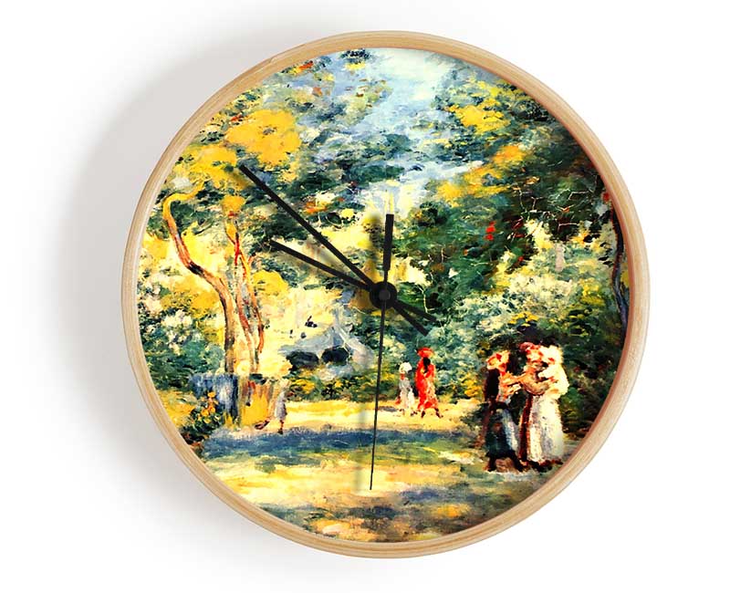 Van Gogh Figures In The Garden Clock - Wallart-Direct UK