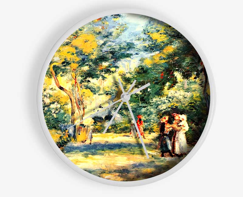 Van Gogh Figures In The Garden Clock - Wallart-Direct UK