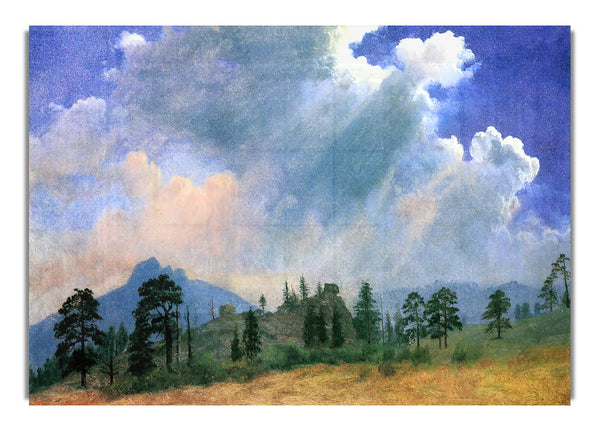 Tannen und Gewitterwolken von Bierstadt