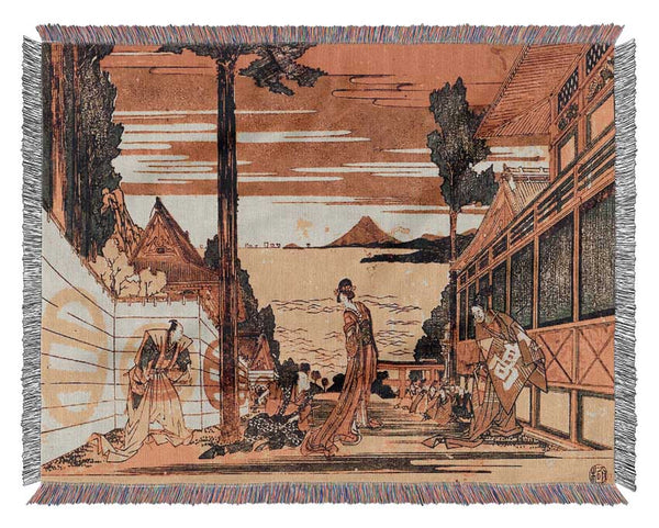 Hokusai First Act Woven Blanket