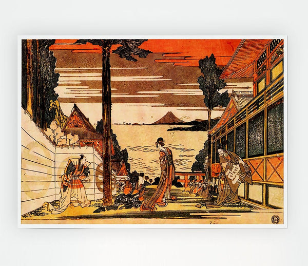 Hokusai First Act Print Poster Wall Art