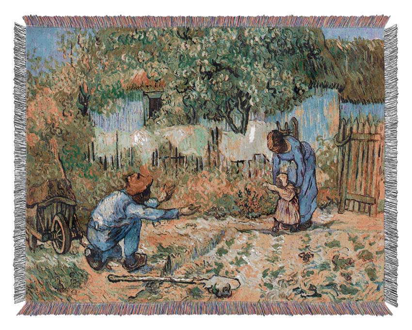 Van Gogh First Steps Woven Blanket