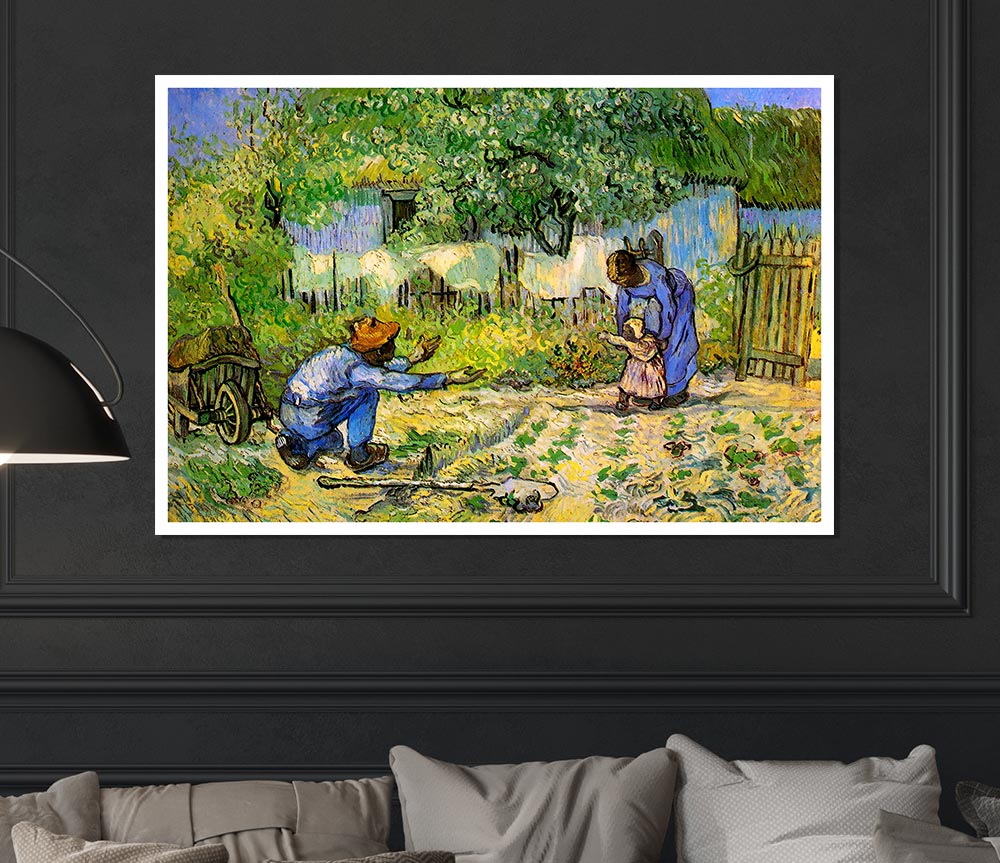 Van Gogh First Steps Print Poster Wall Art