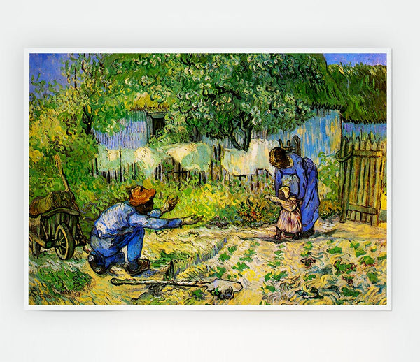 Van Gogh First Steps Print Poster Wall Art