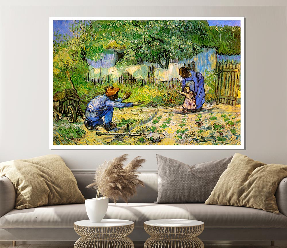 Van Gogh First Steps Print Poster Wall Art