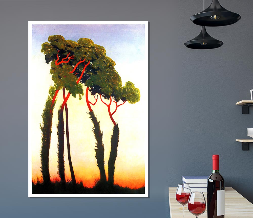 Felix Vallotton Five Trees Print Poster Wall Art