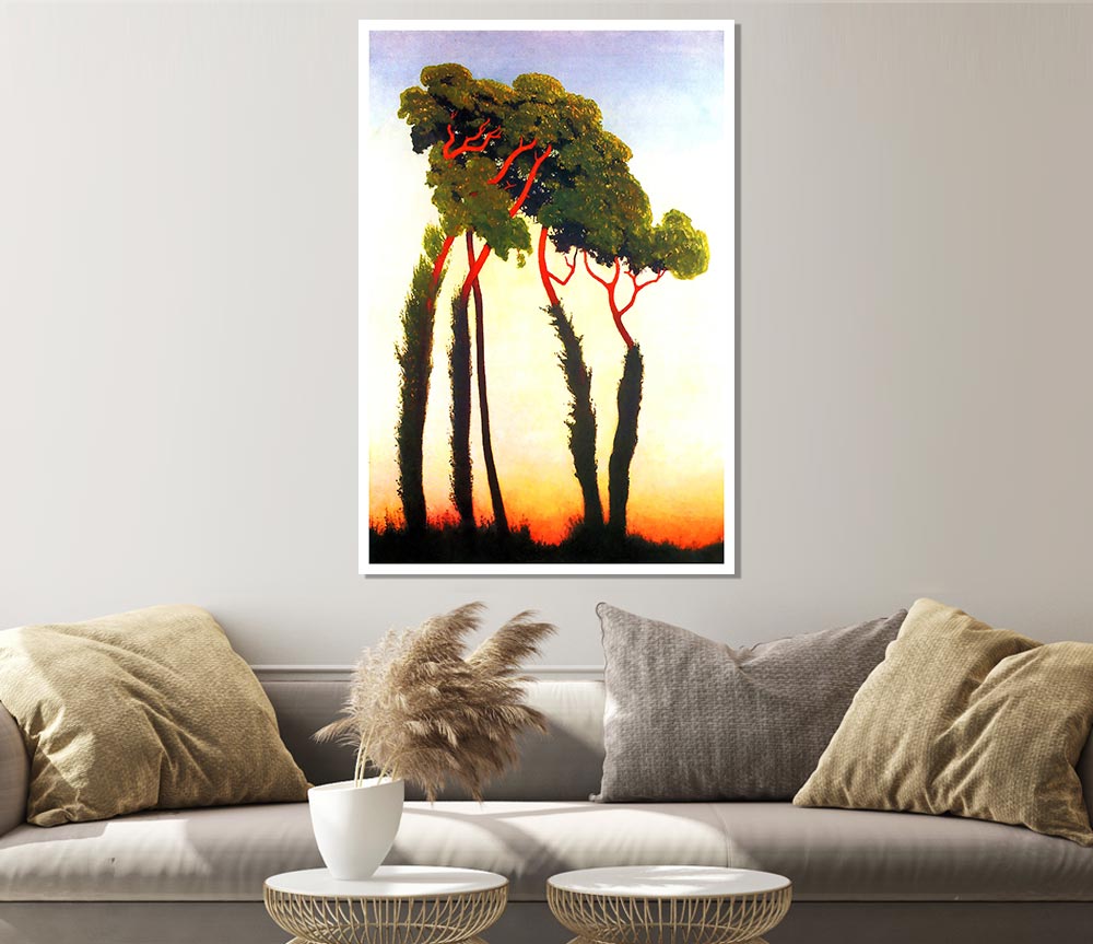 Felix Vallotton Five Trees Print Poster Wall Art