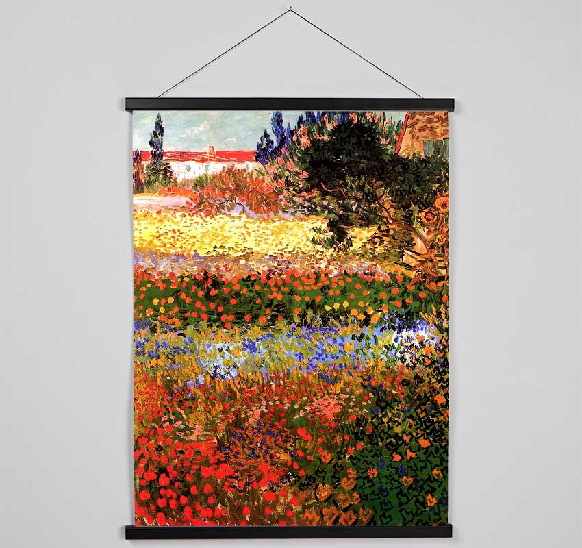 Van Gogh Flowering Garden Hanging Poster - Wallart-Direct UK