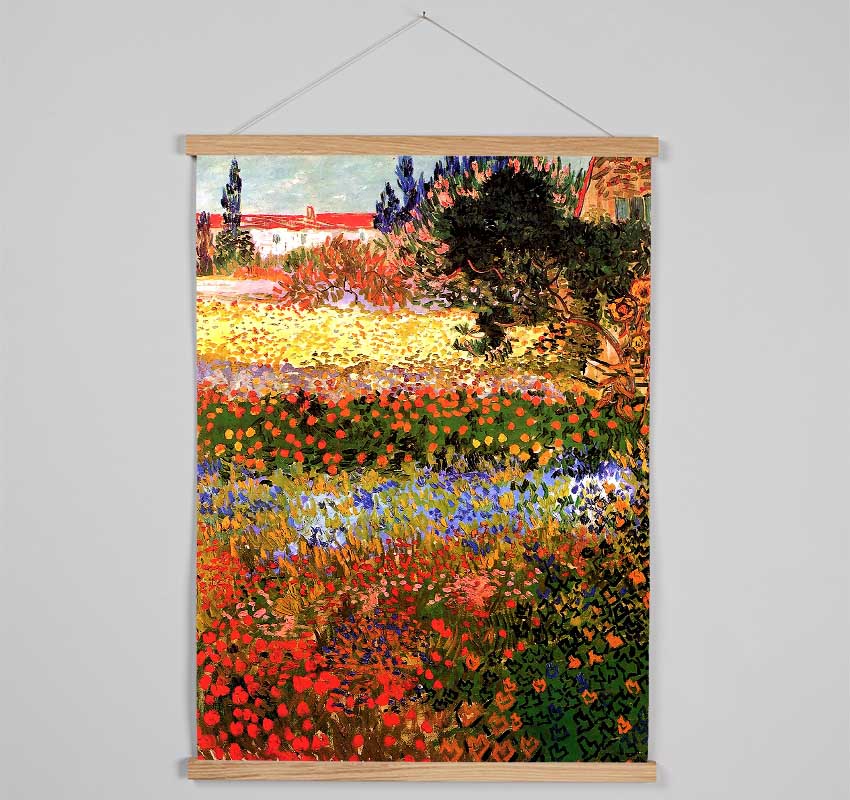 Van Gogh Flowering Garden Hanging Poster - Wallart-Direct UK