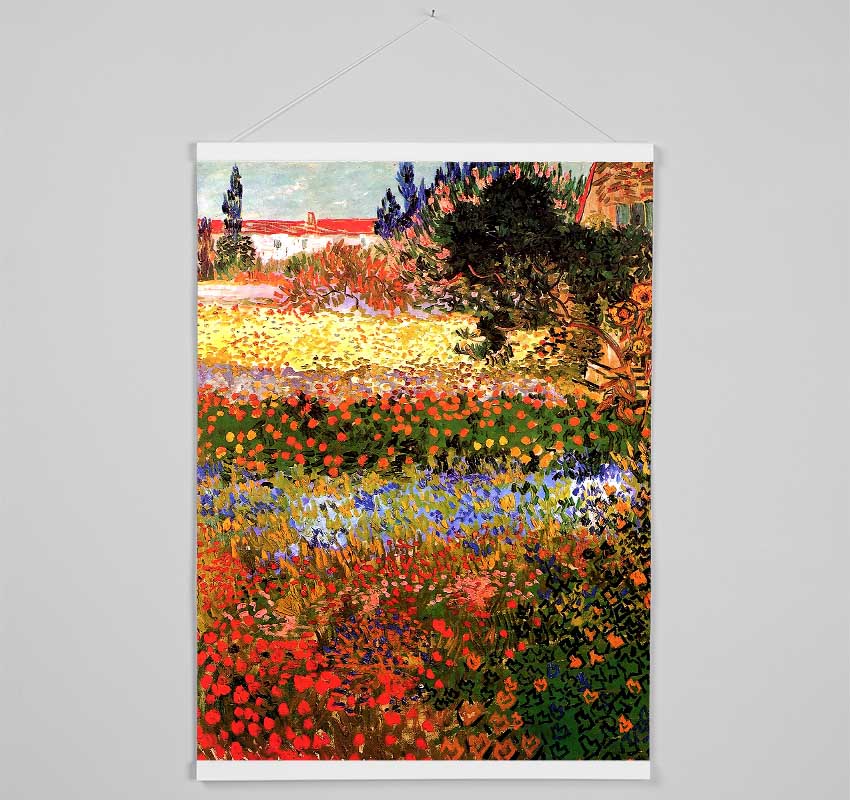 Van Gogh Flowering Garden Hanging Poster - Wallart-Direct UK