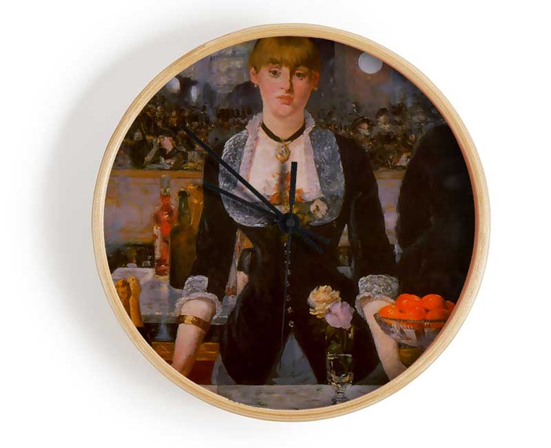 Manet Folies-Bergere Clock - Wallart-Direct UK