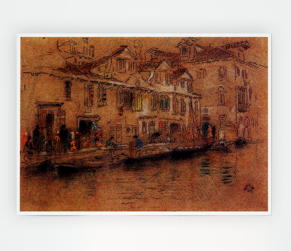 Whistler Fondamenta Dei Mori Print Poster Wall Art