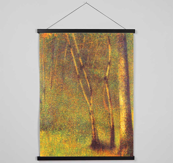 Seurat Forest In Pontaubert Hanging Poster - Wallart-Direct UK