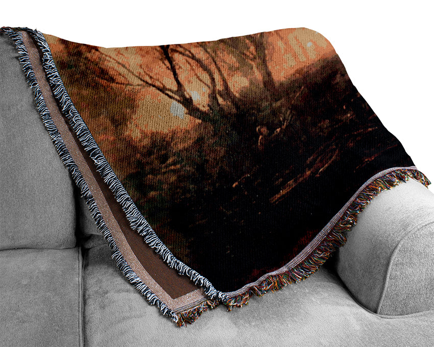 Joseph Mallord Turner Forest Of Bere Woven Blanket