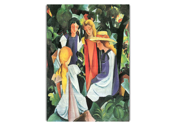 Vier Mädchen von August Macke