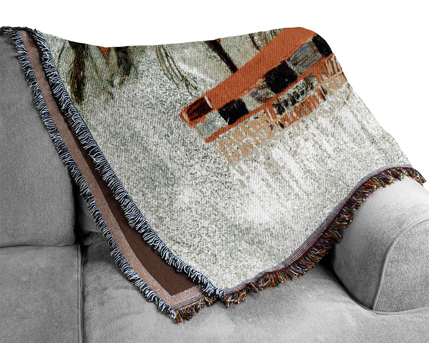 Bierstadt Four Indians Woven Blanket