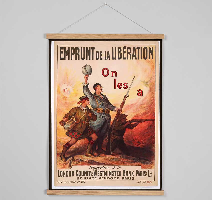 French Liberation 2 Hanging Poster - Wallart-Direct UK