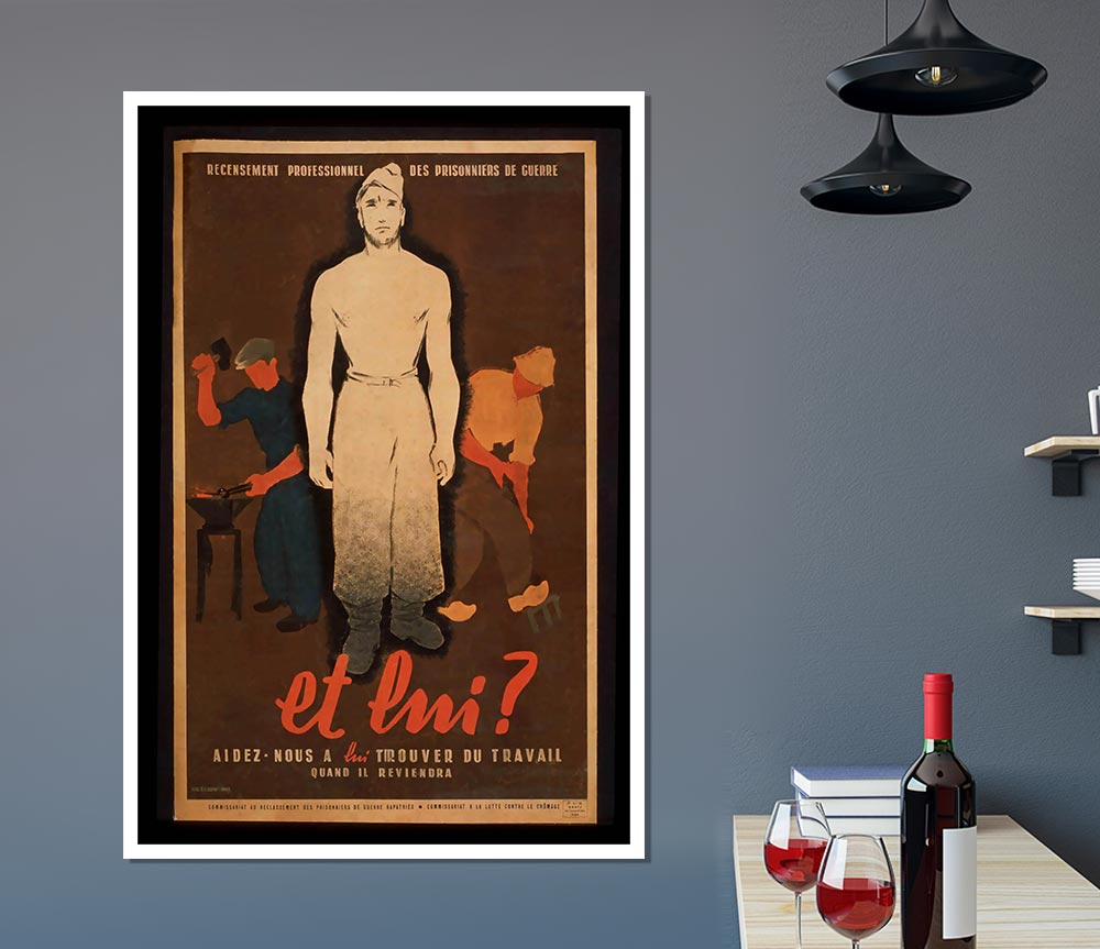 French Poster 4 Print Poster Wall Art