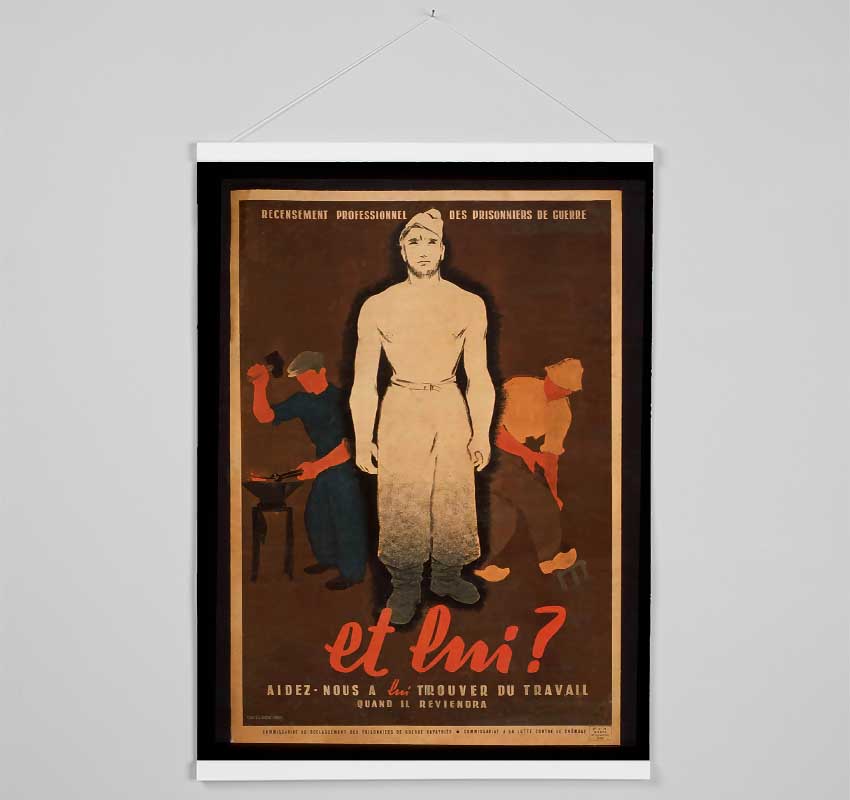 French Poster 4 Hanging Poster - Wallart-Direct UK