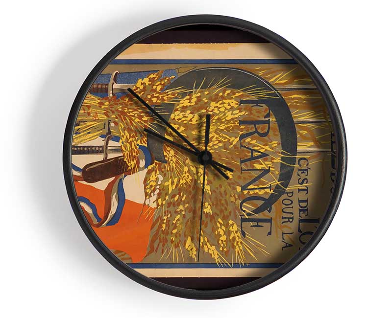 French Poster Clock - Wallart-Direct UK